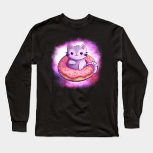 Doughnut Kitten Long Sleeve T-Shirt